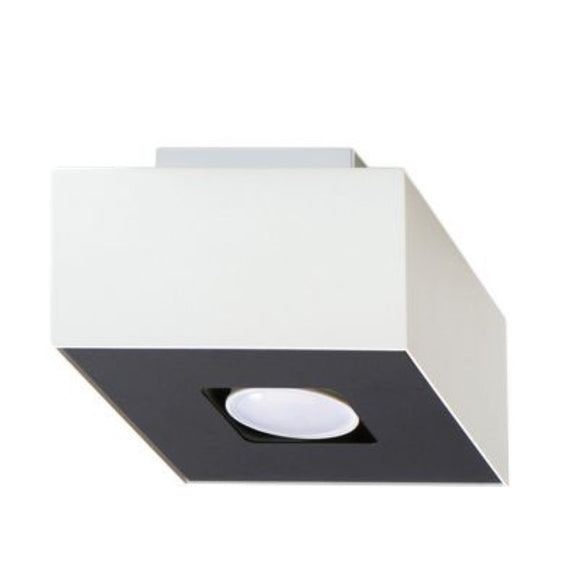 Modern minimalist Sollux Lighting Ceiling Lamp MONO 1 White for contemporary spaces