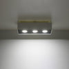 Elegant Sollux Lighting Ceiling Lamp MONO 3 White for contemporary lighting