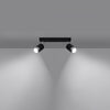 Stylish Sollux NERO 2 Ceiling Lamp for Industrial Interiors

