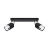 Modern Sollux Lighting Ceiling Lamp NERO 2 Black/Chrome