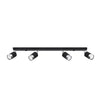 Industrial style Sollux Lighting Ceiling lamp NERO 4 black/chrome