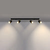 Versatile Sollux Lighting Ceiling lamp NERO 4 black/golden for any interior