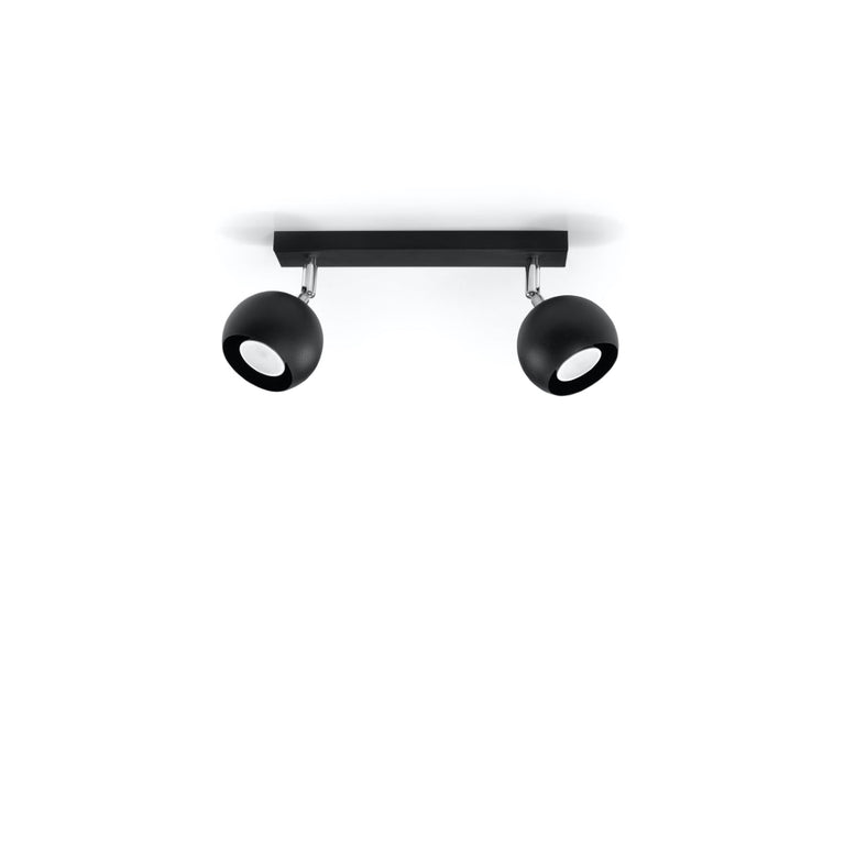 Sollux Lighting Ceiling Lamp OCULARE 2 Black