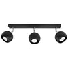 LED lighting semi flush mount Sollux Lighting Ceiling Lamp OCULARE 3 black