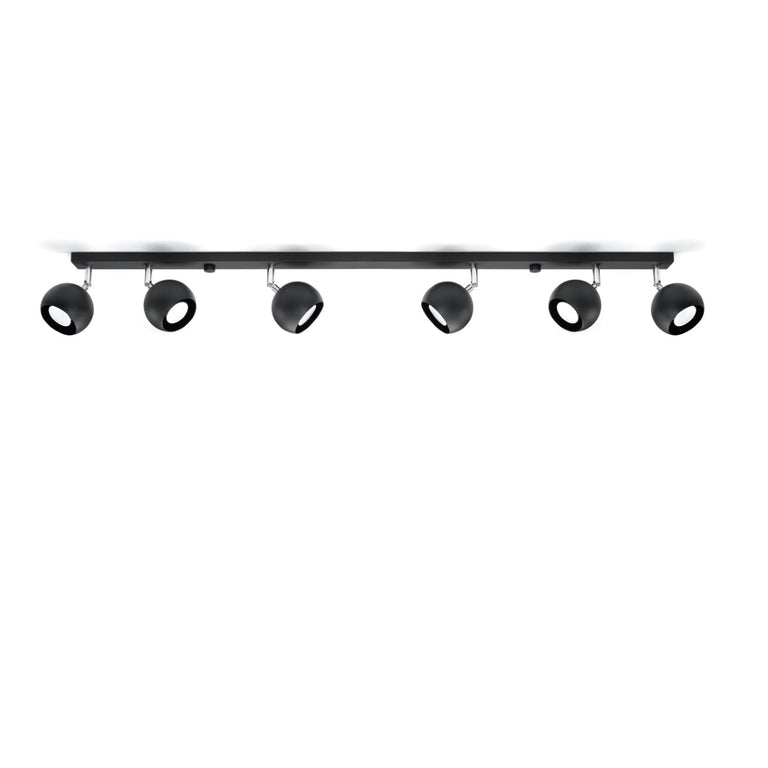 Sollux Lighting Ceiling Lamp OCULARE 6L Black