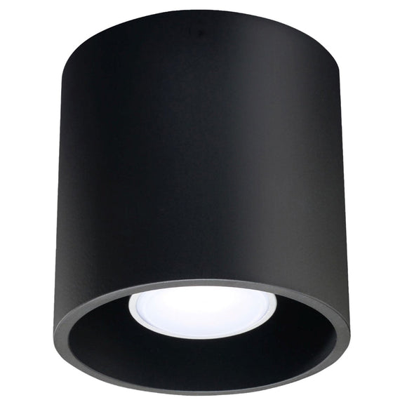 Modern lighting Sollux Lighting Ceiling Lamp ORBIS 1 Black