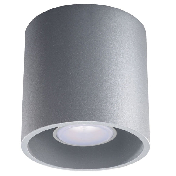 Grey Sollux Lighting Ceiling Lamp ORBIS 1 with modern design