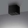 Black flush mount light Sollux Lighting OZZY LED design
