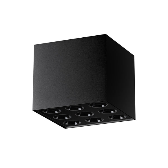 Contemporary Sollux Lighting OZZY black LED ceiling light
