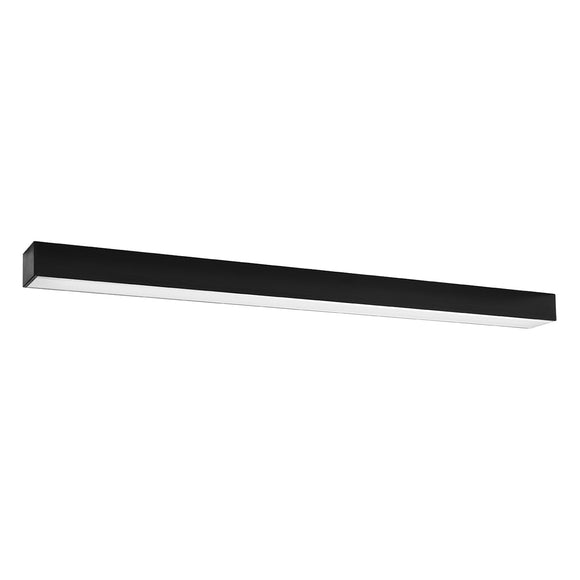 Sleek flush ceiling lights Sollux Lighting Ceiling lamp PINNE 90 black