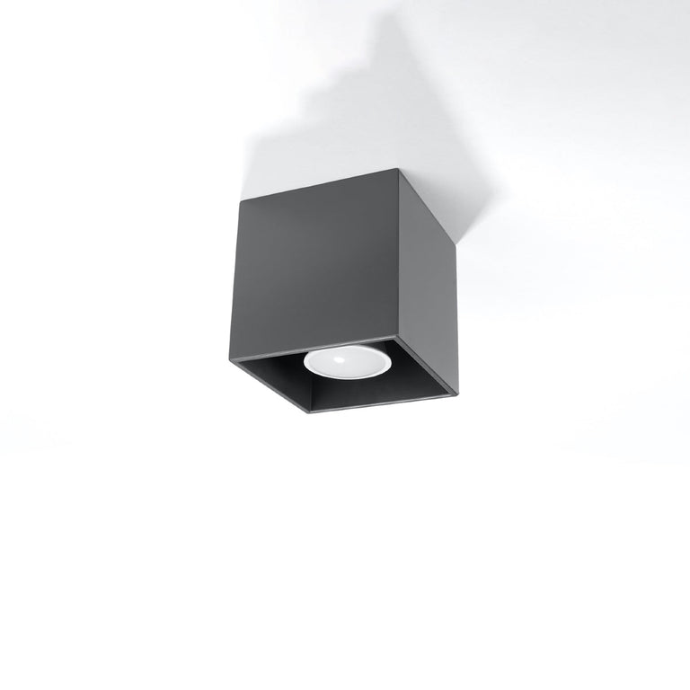 Sollux Lighting Ceiling Lamp QUAD 1 Anthracite
