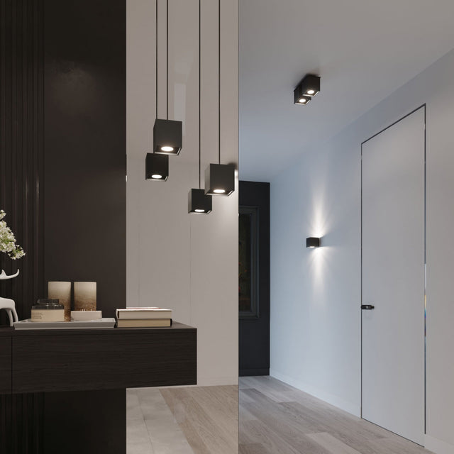 Sollux Lighting Ceiling Lamp QUAD 2 Black