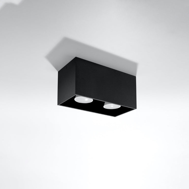 Sollux Lighting Ceiling Lamp QUAD Black