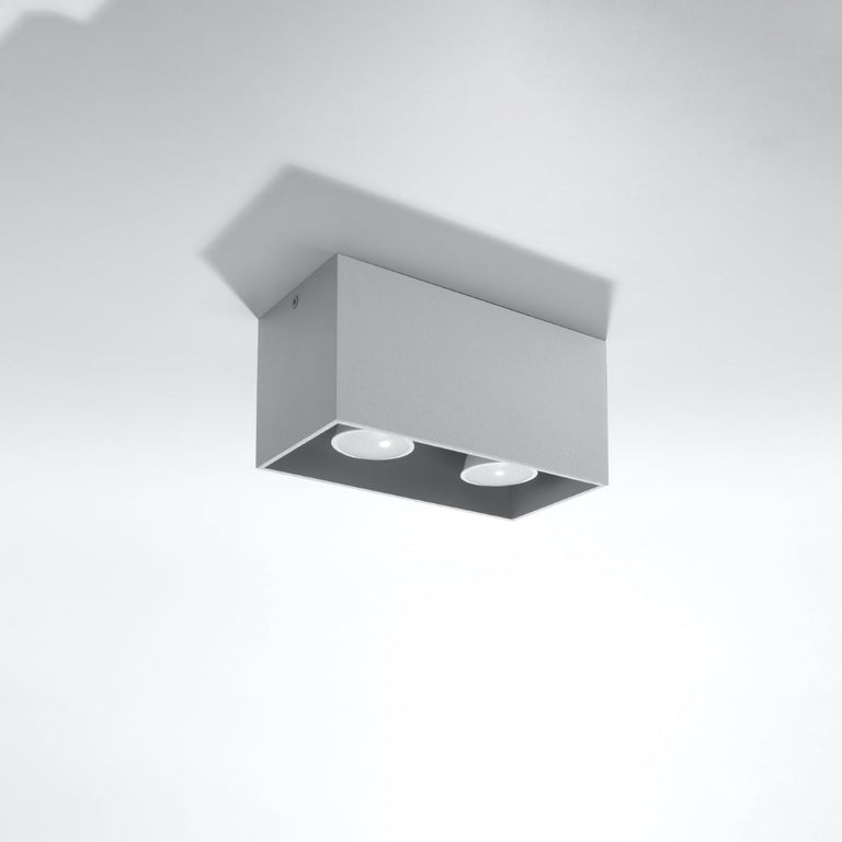 Sollux Lighting Ceiling Lamp QUAD Grey