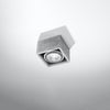 Modern flush mount ceiling light Sollux Lighting QUATRO 1 Concrete

