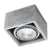 Stylish flush ceiling lamp Sollux Lighting Ceiling Lamp QUATRO 1 Concrete