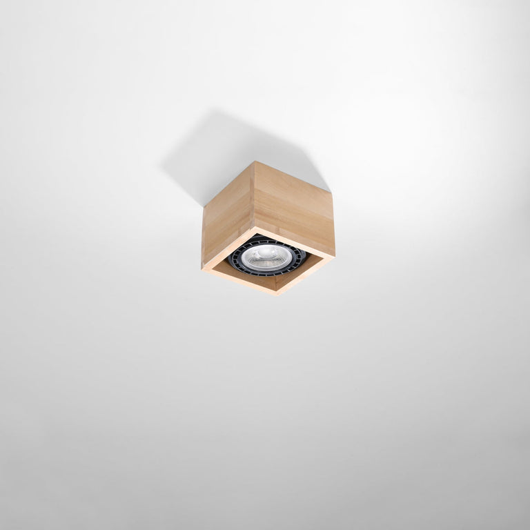 Sollux Lighting Ceiling Lamp QUATRO 1 Natural Wood