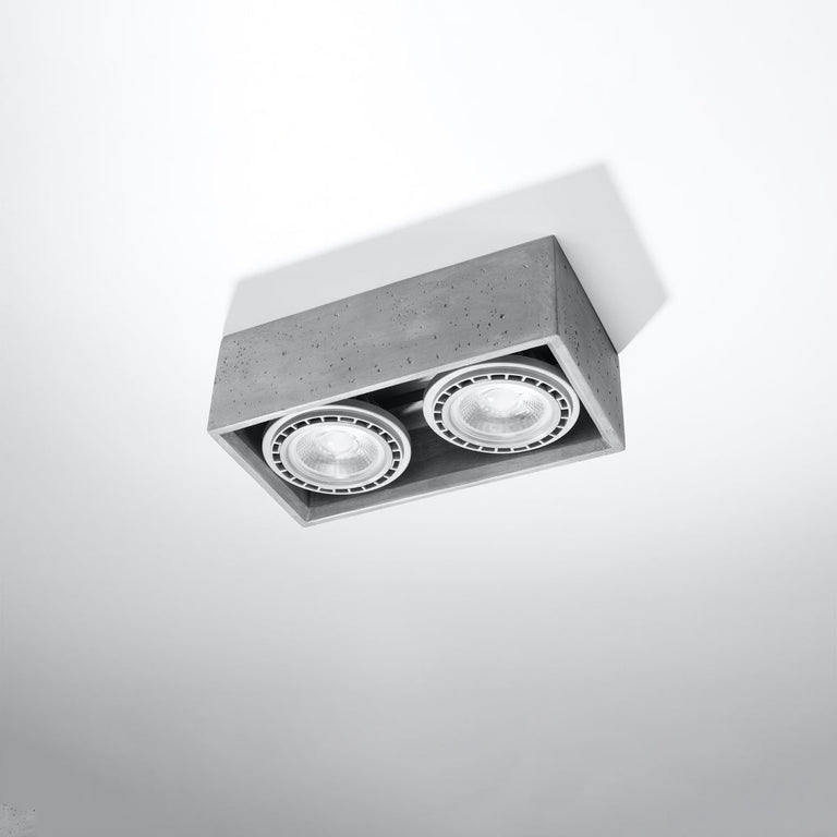 Sollux Lighting Ceiling Lamp QUATRO 2 Concrete