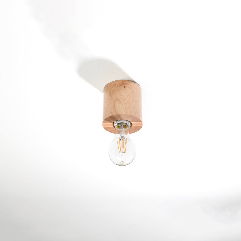 Sollux Lighting Ceiling Lamp SALGADO Natural Wood