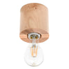 Stylish flush ceiling lamp featuring Sollux Lighting Ceiling lamp SALGADO natural wood