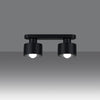 Industrial-style Sollux Lighting Ceiling Lamp SAVAR 2 black