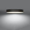 Stylish flush ceiling lamp Sollux Lighting Ceiling lamp SKALA 100 black