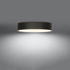 Sleek flush ceiling lamp Sollux Lighting Ceiling lamp SKALA 70 black