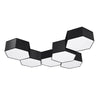 Geometric ceiling lamp Sollux Lighting Ceiling lamp SUNDE 11 black