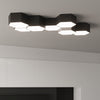 Space-saving design Ceiling lamp SUNDE 11 blackfor smaller rooms