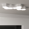 Space-saving led ceiling light Sollux Lighting Ceiling lamp SUNDE 11 white