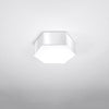 Unique hexagonal shape for modern interiors Ceiling lamp SUNDE 11 white