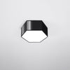 Modern flush mount ceiling light Sollux Lighting Ceiling lamp SUNDE 13 black