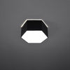 Hexagonal led ceiling light Sollux Lighting Ceiling lamp SUNDE 13 black