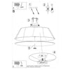 Contemporary lighting semi flush ceiling design by Sollux Lighting  VEGA 70 black