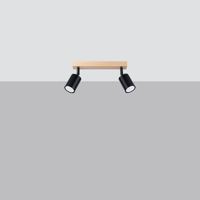 Sollux Lighting Ceiling Lamp VERDO 2 Black