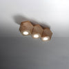 Geometric Sollux Lighting Ceiling Lamp WOODY 3 in Scandinavian style
