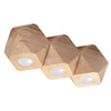 Stylish Sollux Lighting Ceiling Lamp WOODY 3 Natural Wood for any room