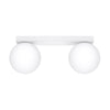 White flush ceiling lights with spherical lampshade Ceiling lamp YOLI 2 white