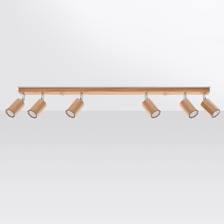 Sollux Lighting Ceiling Lamp ZEKE 6 Oak