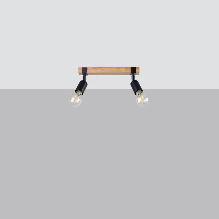 Sollux Lighting Ceiling Lamp ZUCA 2 Black