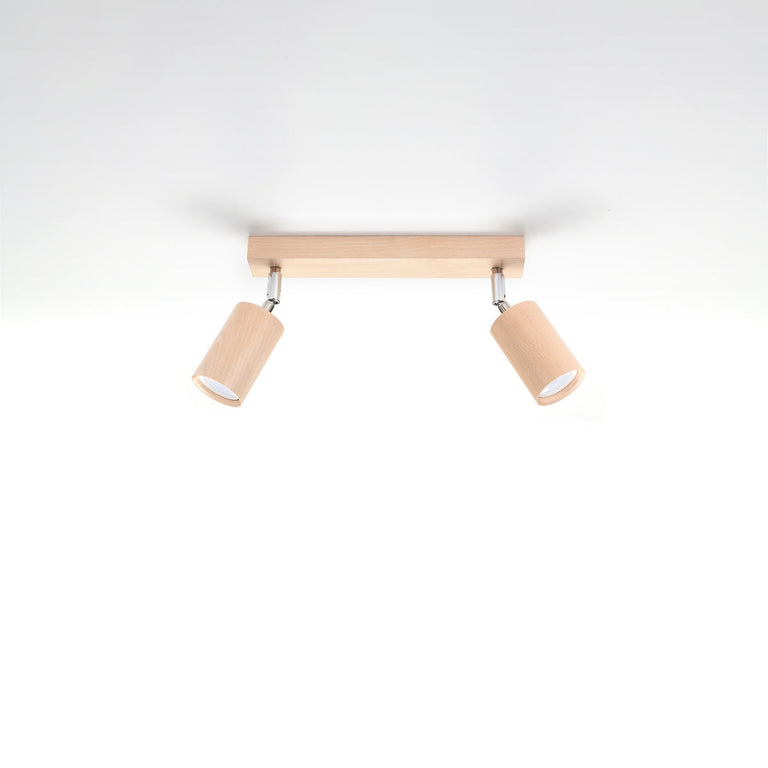 Sollux Lighting Ceiling Lamp BERG 2 Natural Wood