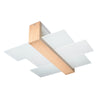 Sollux Lighting Ceiling Lamp FENIKS 2 Natural Wood modern flush ceiling light
