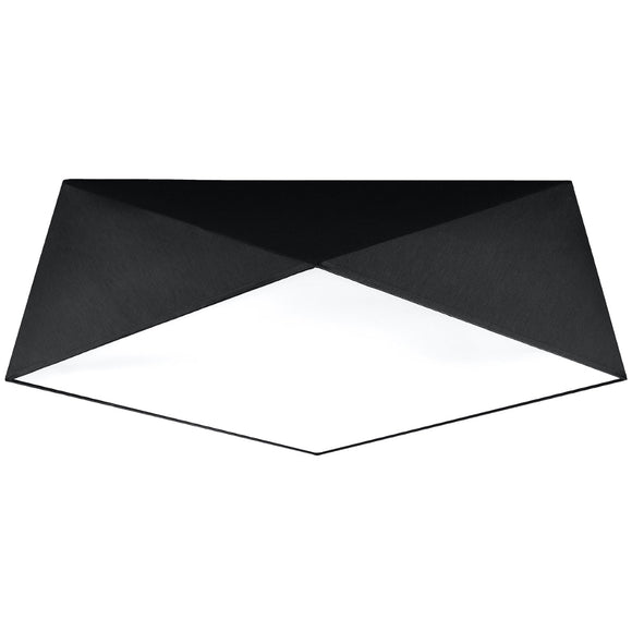 Geometric design for a modern, intriguing look Ceiling lamp HEXA 45 black