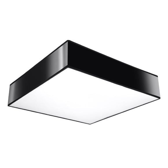 LED flush mount ceiling light Sollux Lighting Ceiling lamp HORUS 55 black