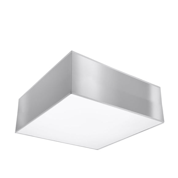 Elegant grey flush mount ceiling light Sollux Lighting HORUS