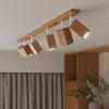 Oak wood flush ceiling lights Sollux Lighting Ceiling Lamp KEKE 30 oak