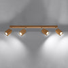 Chic Sollux Lighting Ceiling Lamp KEKE 4 Oak enhancing your home decor