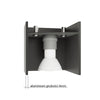 Sollux Lighting Ceiling Lamp LORETO Black in minimalist style for contemporary spaces