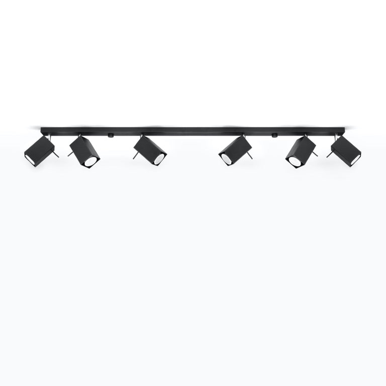 Sollux Lighting Ceiling Lamp MERIDA 6L Black