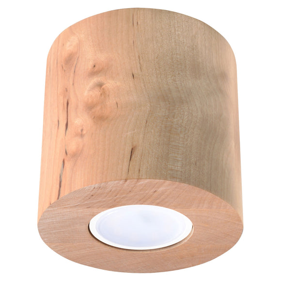 Modern lighting with Sollux Lighting Ceiling lamp ORBIS natural wood